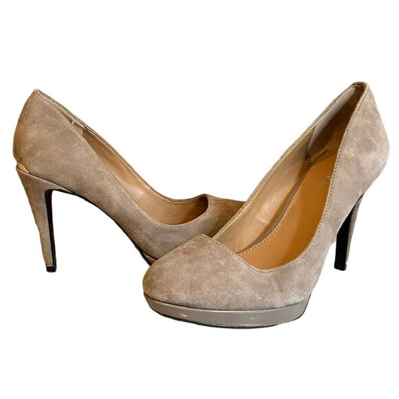 Calvin Klein Nude Suede pumps - Picture 2 of 9